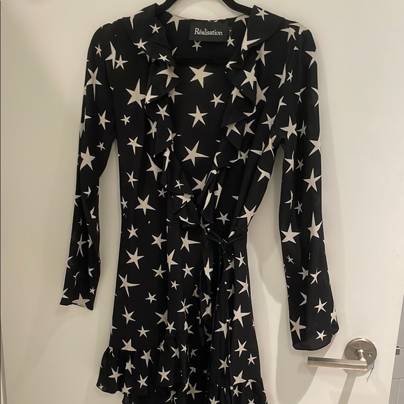 Realisation Par Dresses & Skirts - Realisation Par Black Star Mini Dress
